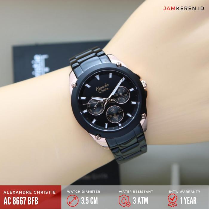 Jam Tangan Wanita Alexandre Christie 8667 AC 8667 AC8667 BF Original