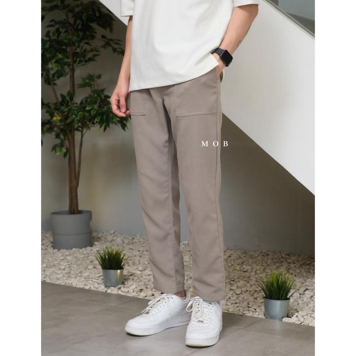 Celana Panjang Topten Relax Banding Taupe Original