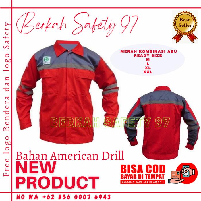 Wearpack atasan/kemeja safety/wearpack safety/baju Safety k3