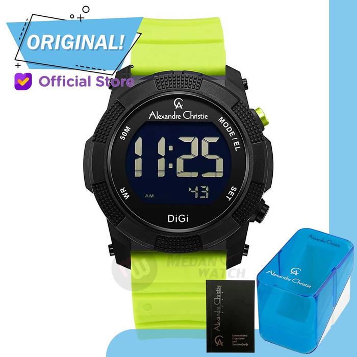 Jam Tangan Pria Digital Alexandre Christie 9367MH AC9367 AC 9367 MH 9367 MHRIPBALE Original Garnsi R