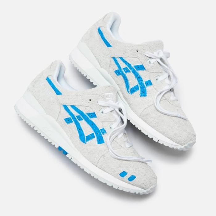 Original Asics Gel Lyte 3 III x Ronnie Fieg Kith White Super Blue