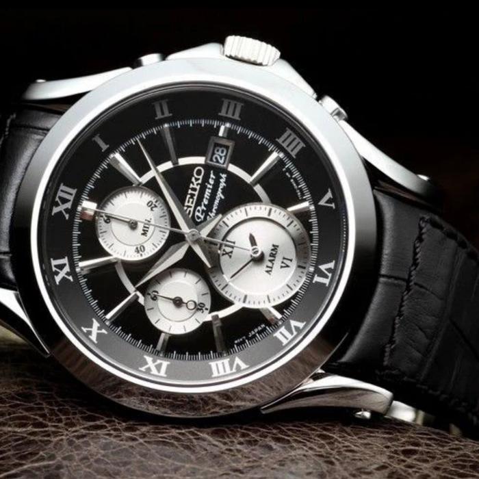 Jam tangan pria seiko Premier snad29 p1 Seiko SNAD29P1 Chronograph