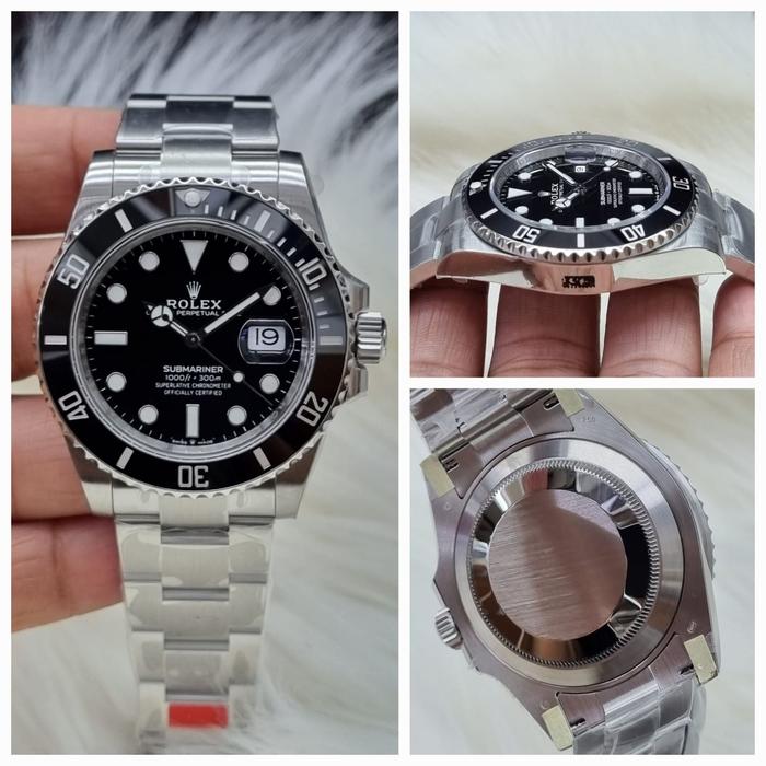 Jam Tangan Pria Model Submariner Date 126610LN 41mm Black Ceramic VSF