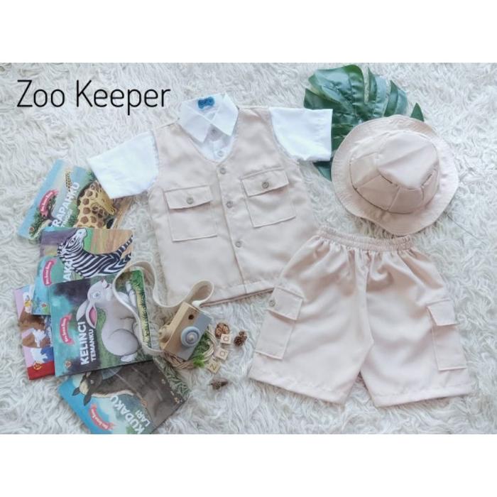 kostum zoo keeper anak dewasa baju new born penjaga kebun binatang