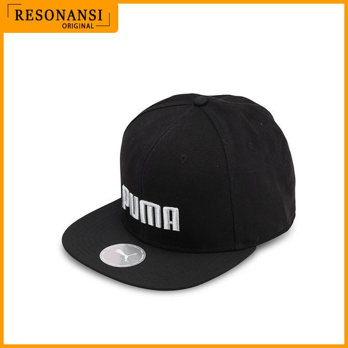 TOPI PRIA TERBARU PUMA ORIGINAL FLAT BRIM CAP HITAM KEREN