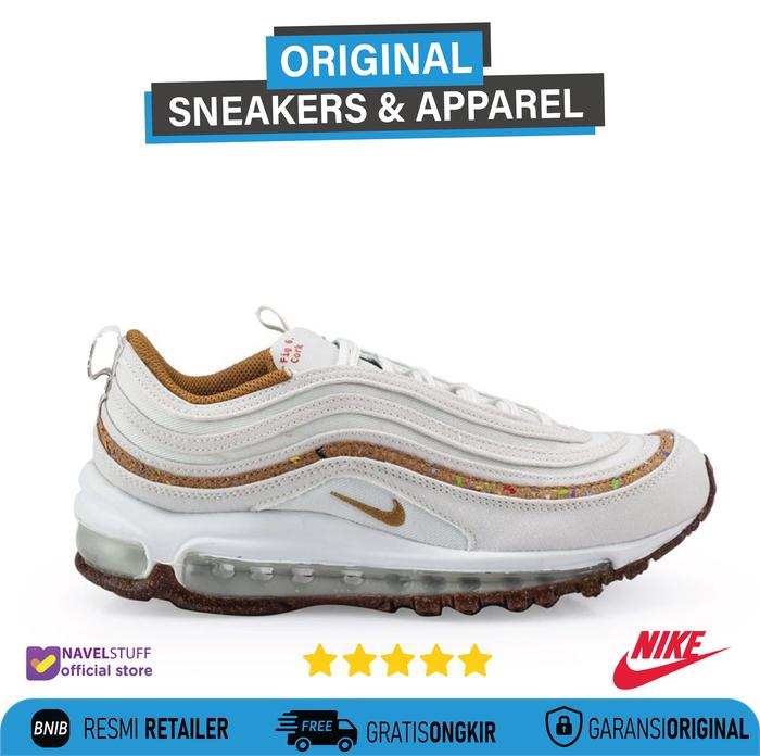 NIKE Air Max 97 SE Sail/Wheat/White/Volt Original Resmi BNIB