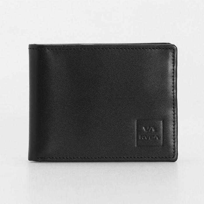 Dompet RVCA Cedar Bifold Leather Wallet Black ORIGINAL