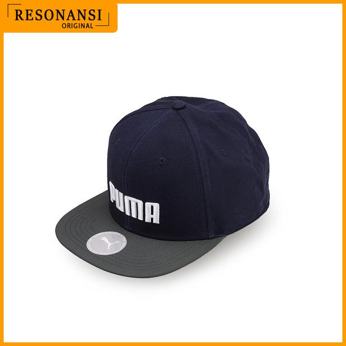 TOPI PRIA TERBARU PUMA ORIGINAL FLAT BRIM CAP PEACOAT (NAVY) KEREN