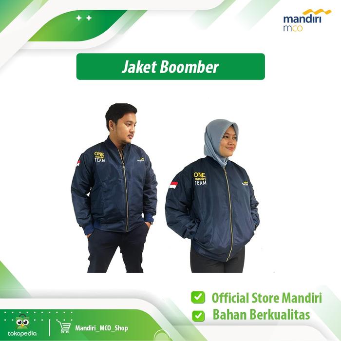 Jaket Boomber logo Mandiri