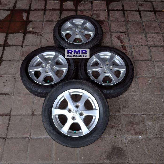 Velg Original Copotan Mobil Seken Agya Ring 14 + Ban Seken