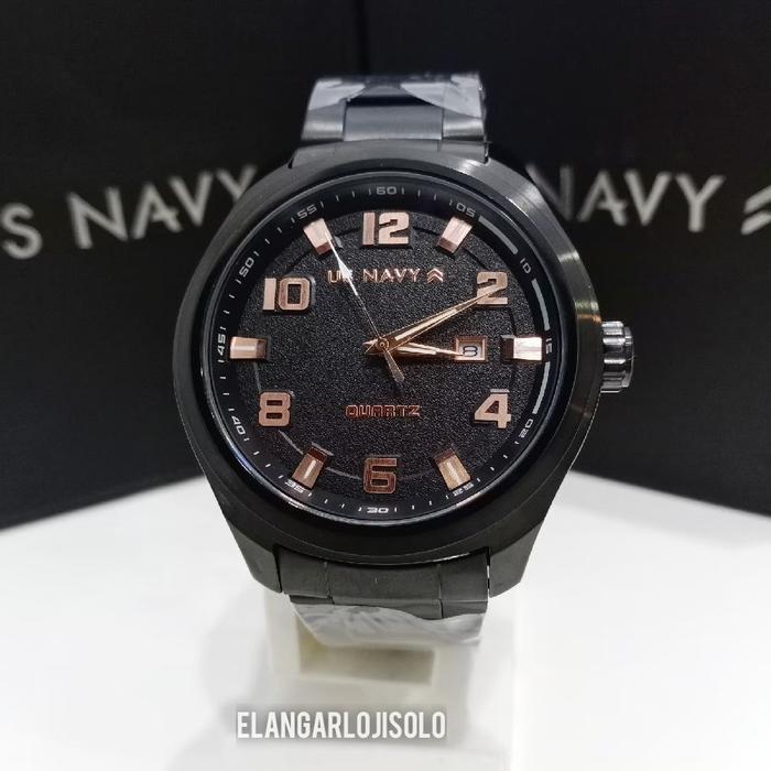 JAM TANGAN PRIA US NAVY 61480M BLACK ORIGINAL
