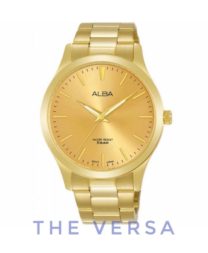 Alba ARSZ02X1 Gold Jam Tangan Analog Pria Rantai Original ARSZ02