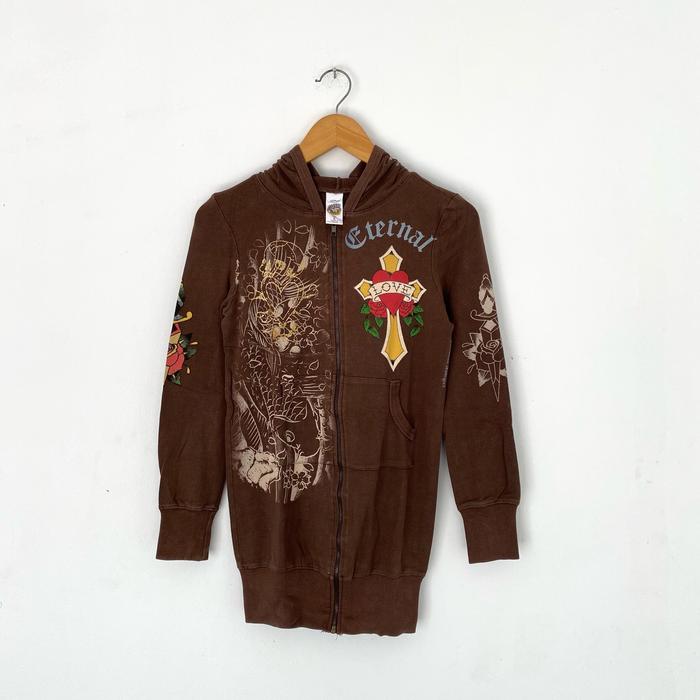 ed hardy zip hoodie