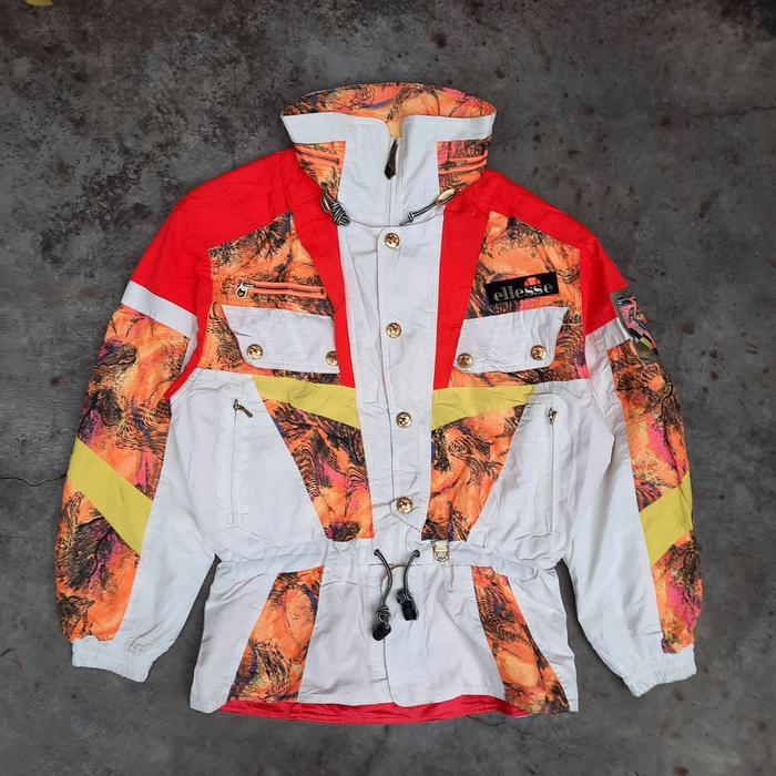 Vintage Ellesse Italy Racing Multicolor Parka Jacket