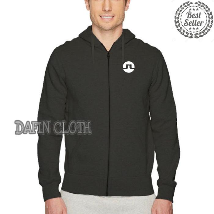Jaket Hoodie Zipper Pria Otomotif Golf J.Lindeberg