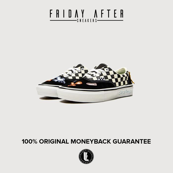 Sepatu Sneakers Vans Skate Pro Era Skateistan Checkerboard Original