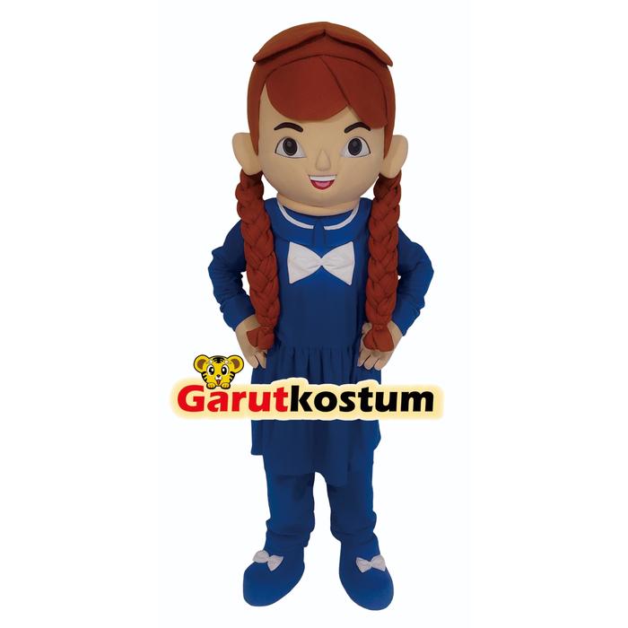 Kostum maskot badut princess anna frozen setelan dewasa lucu karnaval