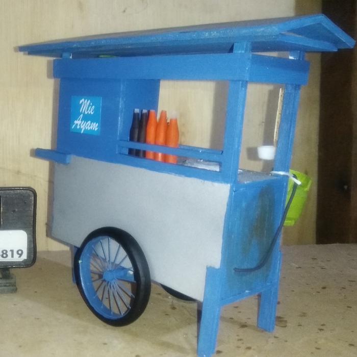 Miniatur Gerobak mie ayam