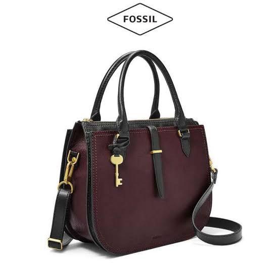 Fossil Ryder Satchel Medium Fig Nwt