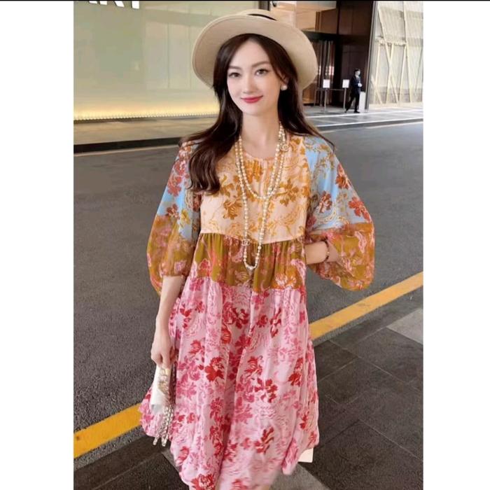 CHATRINA LOOSE DRESS IMPORT / DRESS MIDI IMPORT