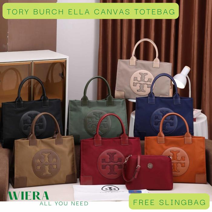 TRB5382# TRB Ella Canvas Tote Set Tas Tote 2in1 Selempang Premium