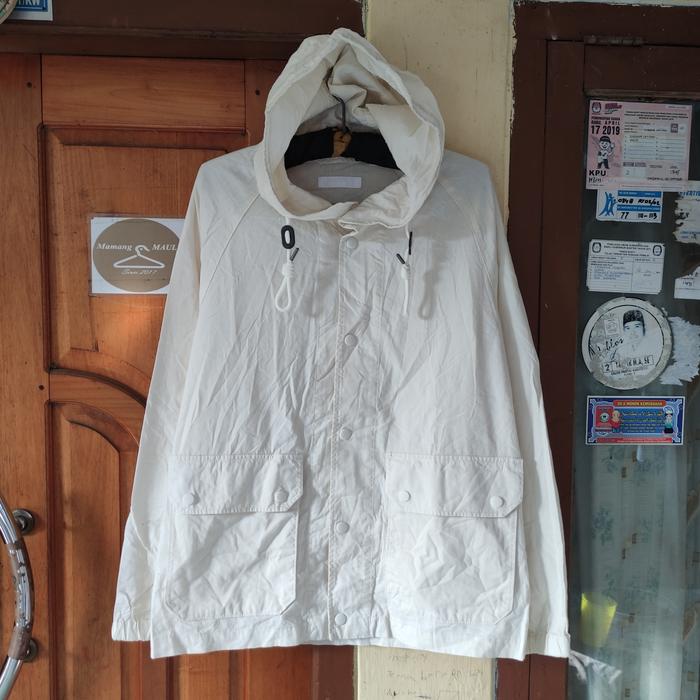 Jual Uniqlo Cotton Parka Ivory Size L