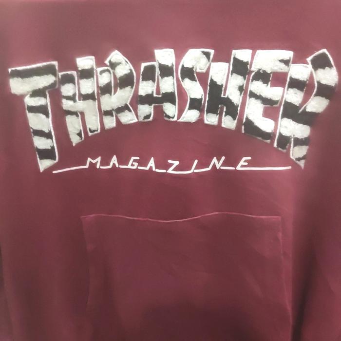 hoodie thrasher joutie maroon
