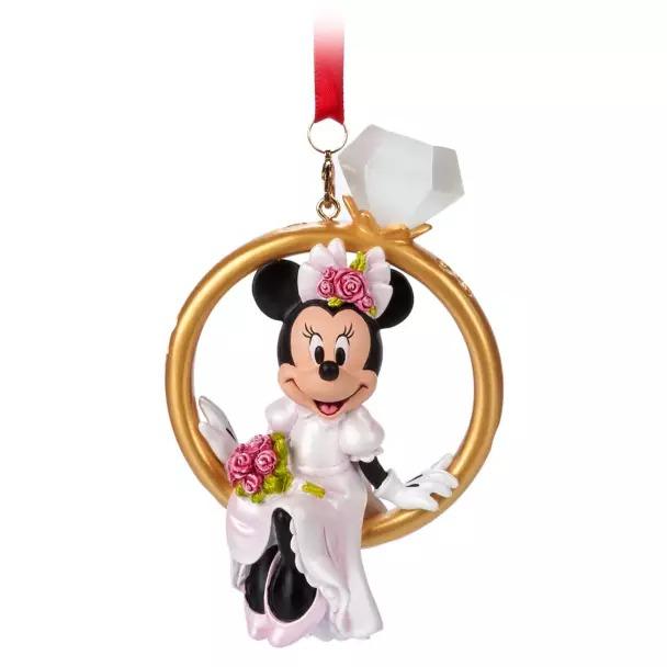 Disney Minnie Mouse Wedding Ring Ornament
