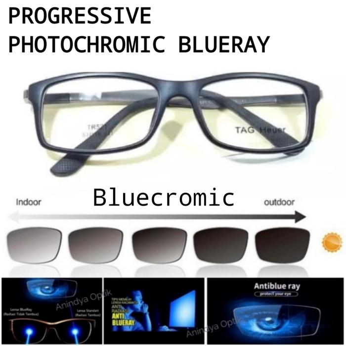 kacamata baca plus progresif bluecromic kacamata baca jalan minus plus