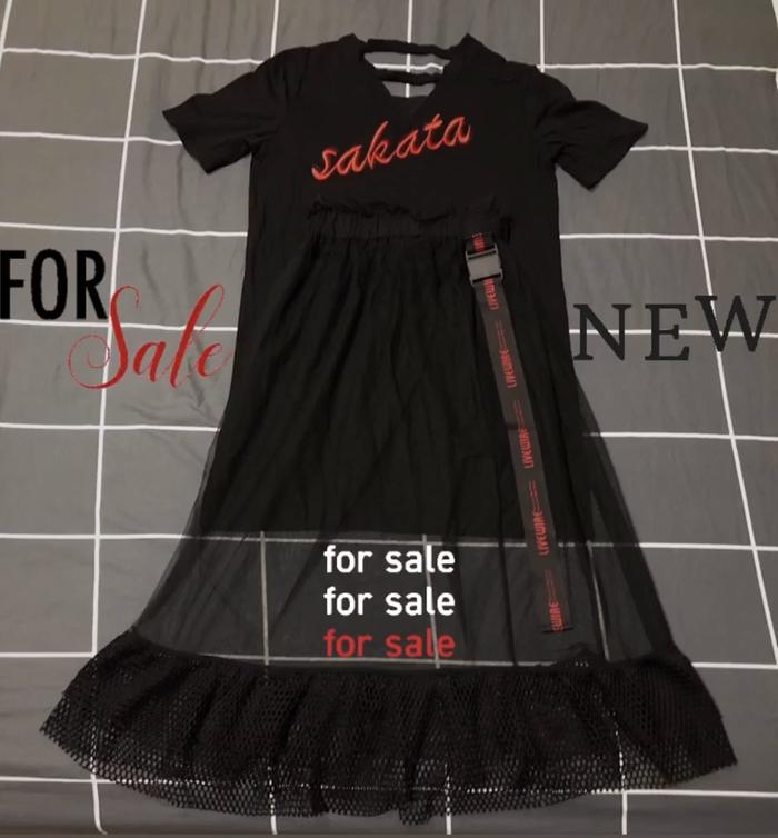 Setelan Terusan Baju Rok Cosplay Otaku Wanita Hitam Japnese Sakata Fashion Anime Jepang
