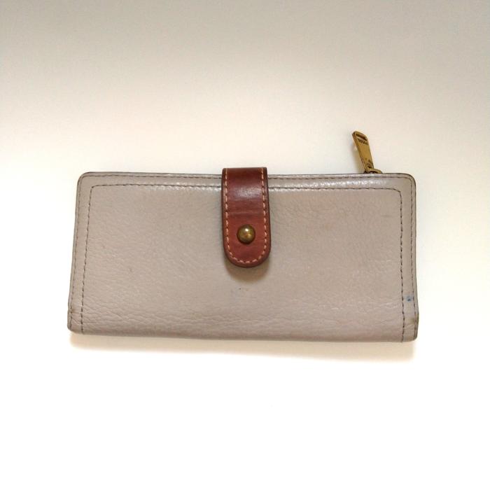 Vintage Fossil Leather Wallet Brown Original