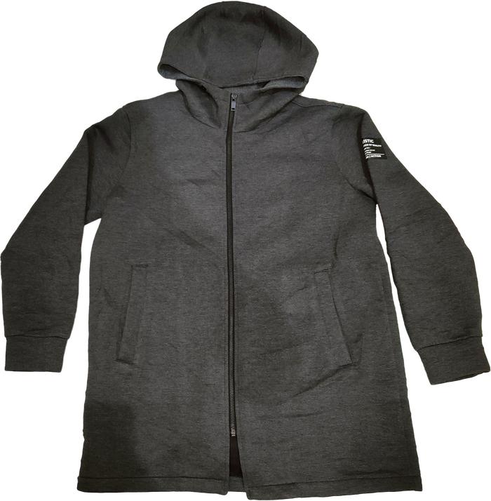 Jaket Zip Hoodie Sweater FRJ jeans Realistic hitam thriffting H34