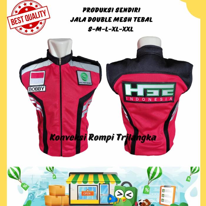 rompi hse safety merah | rompi k3 lapangan hse