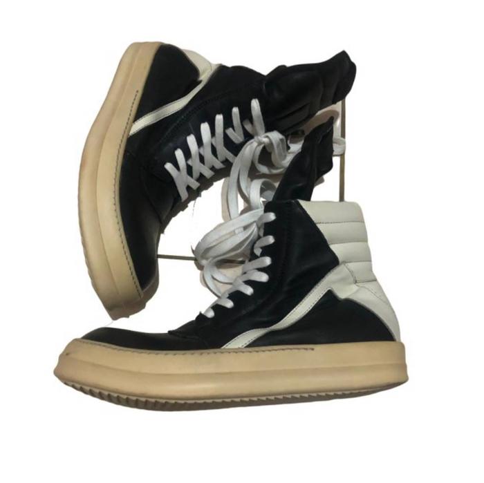 Rick Owens Geobasket high-top sneakers 100%ORIGINAL Size 40 fit to 42