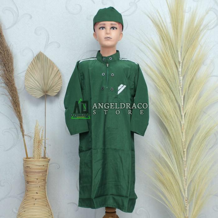 Jubah Anak Hijau / Gamis Anak Hijau / Jubah Anak / Gamis Anak