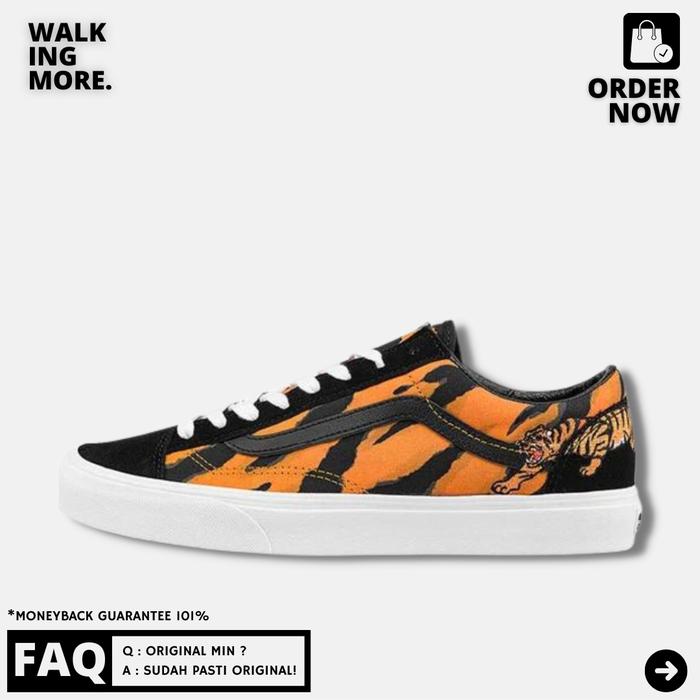 BEST DEAL VANS STYLE 36 TIGER ORANGE ORIGINAL RESMI STORE