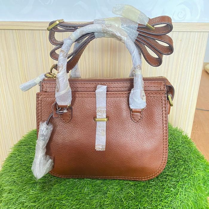 Fossil Ryder Mini Satchel Brown Bag