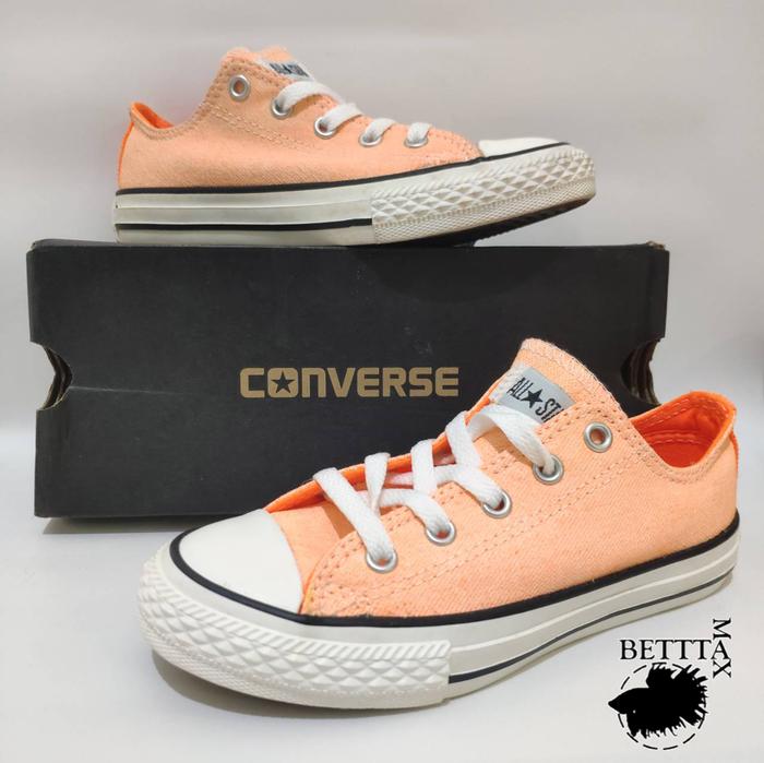 SEPATU ORIGINAL CONVERSE CT SLIM OX NEON ORANGE SEPATU CONVERSE ORI