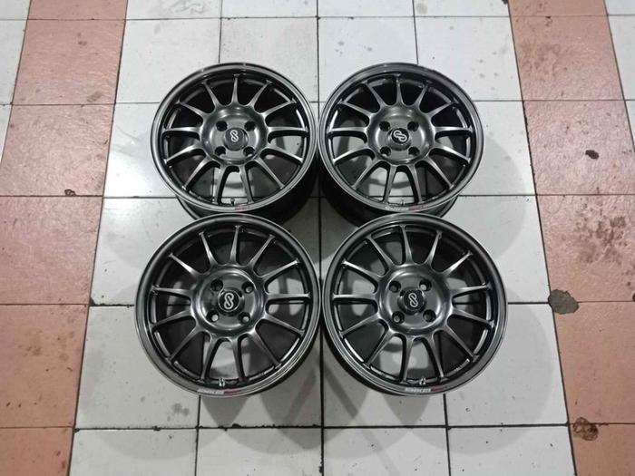 Velg Mobil Bekas Ring 15 Baut 4 ENKEI R15X7 4X100 ET35