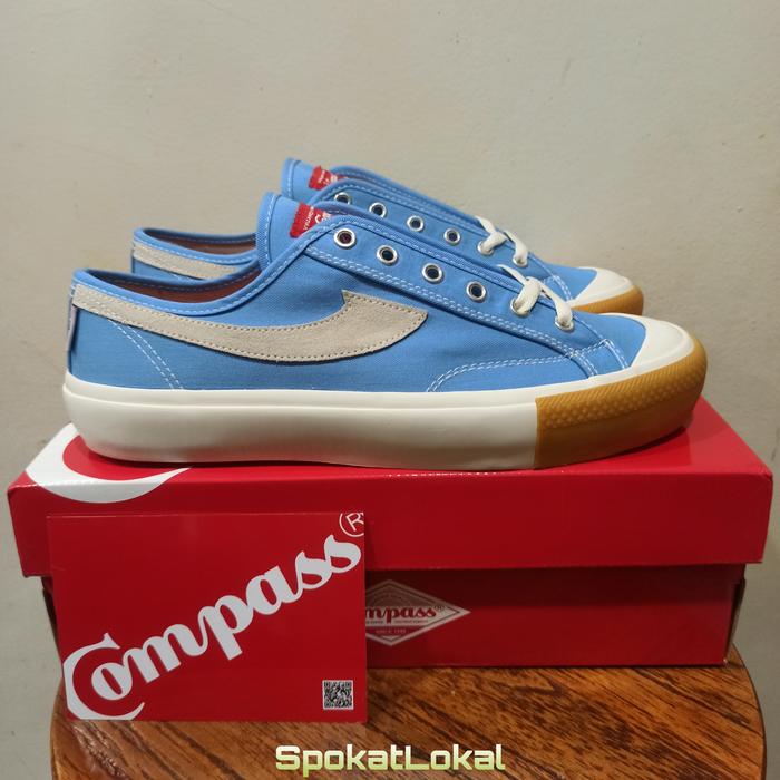 Sepatu Compass Gazelle Low Blue Sky Size 36 37 38 39, 40, 41 42, 43 44