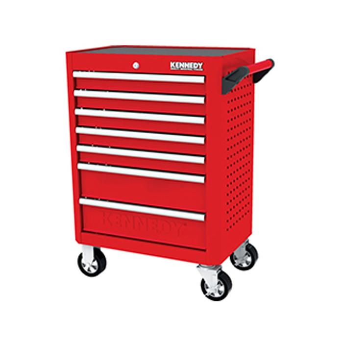 Kennedy KEN5942320K RED-28 Inch 7 DRAWER ROLLER CABINET