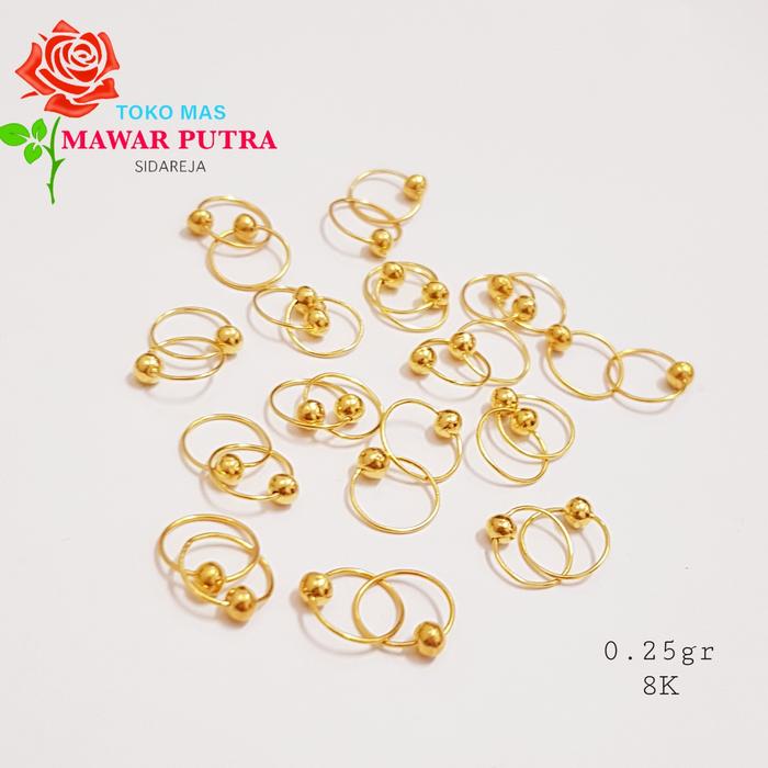 anting bayi emas muda kadar 8K