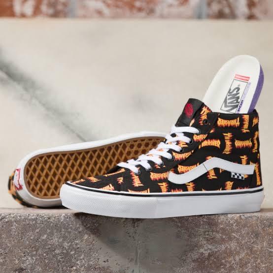 Vans Skate Pro Sk8 Hi x Thrasher Black Multi
