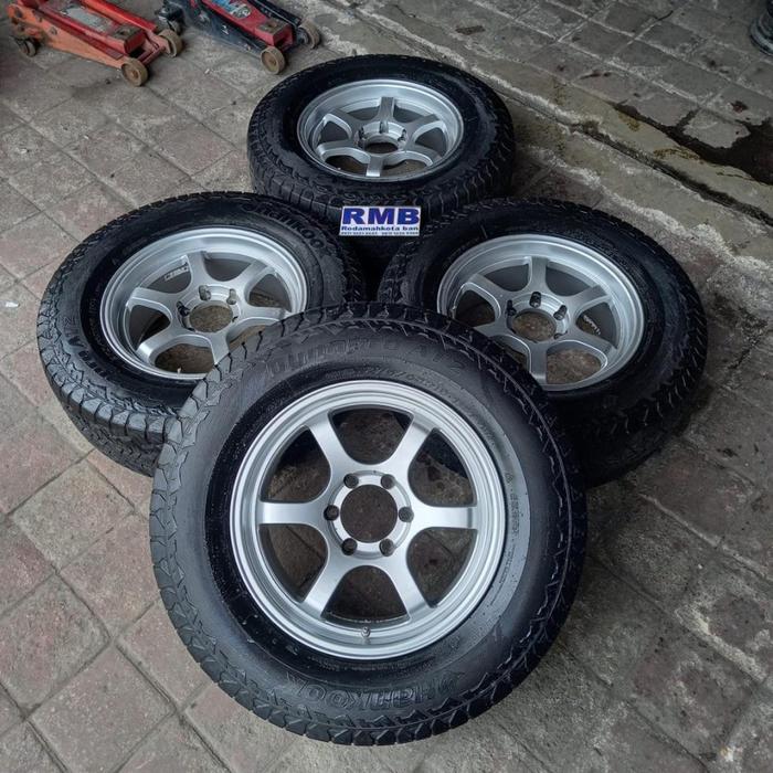 Velg Mobil Seken Ring 18 TE37 R18X8 Baut 6 ET20 BAN 275 65 R18