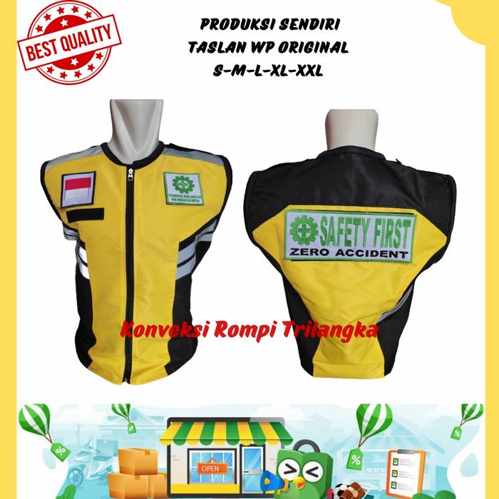 rompi safety proyek custom taslan