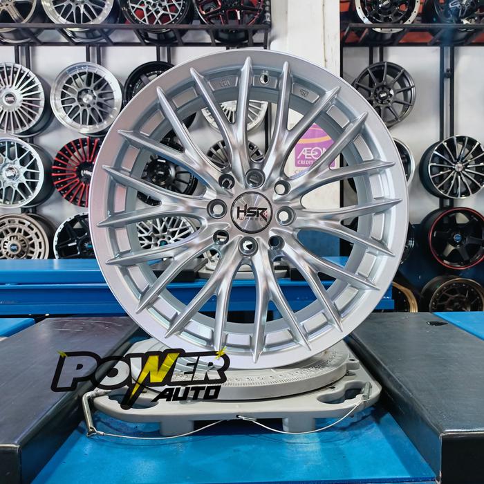 VELG MOBIL HSR BRANG R16X7 PCD 4X100-114,3 SILVER BUAT FREED,DATSUN GO