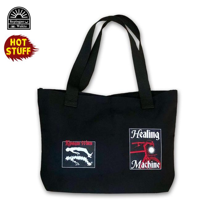 Totebag Kanvas Healing Machine Kepinganwaktu Canvas Pria