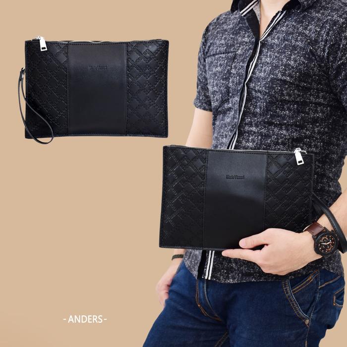 Tas Clutch Pria Kulit Mario Vizzari Anders (6624)