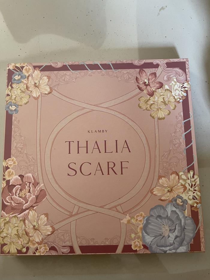 Wearing Klamby Thalia Scarf Box