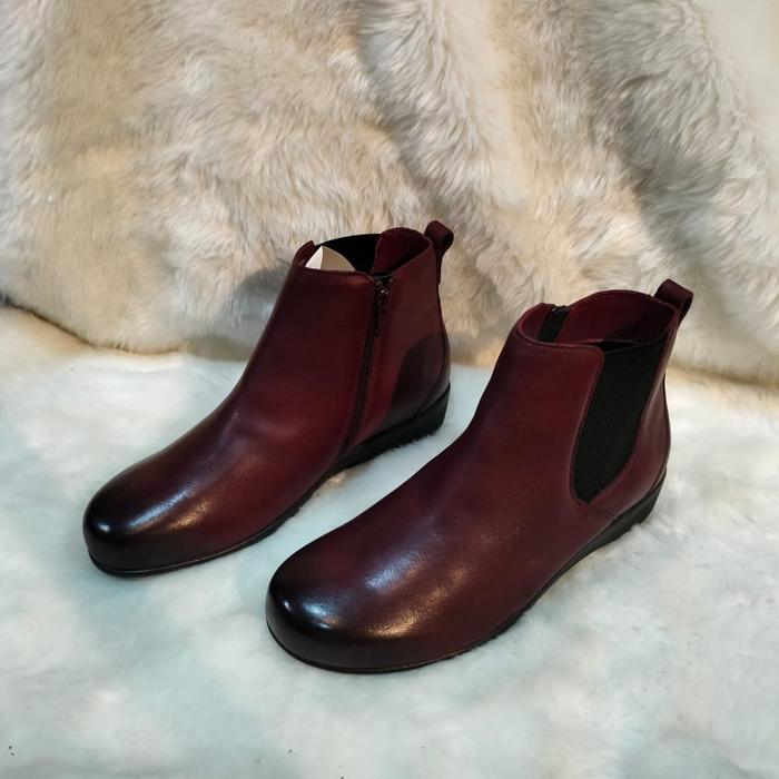 sepatu boots wanita musim dingin,mid boots women,boots fashion ziera